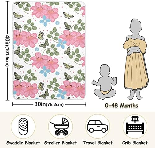 Cobertores de bebê de borboleta lindos para meninos super macios e quentes de crianças pequenas para meninas