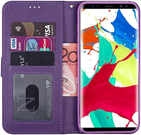 Bolsa de capa de celular para Samsung Galaxy S8 Sleeve de proteção no estilo da carteira, punho de manga