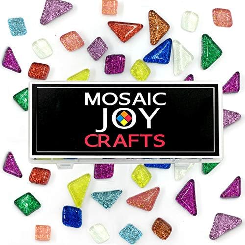 Cores variadas Mosaico de vidro Tiles Glitter Crystal Mosaic para artesanato de decoração em casa Supplência