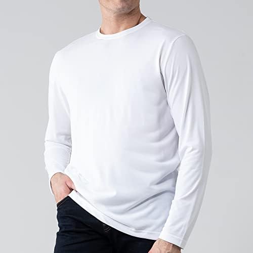 Anthem de manga comprida camisa masculina pescoço de manga comprida Camisa de umidade Wicking