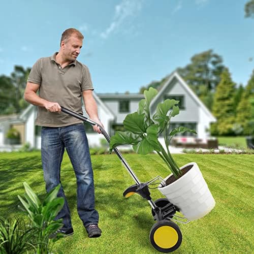 Squeeze Master Garden Pot Mover com rodas livres ajudante para transportar potes pesados ​​no máximo