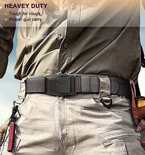 Men Bullant Men Belt 2 Pack, Tactical Web Rigger Belt Stretch for Men Military Sports Hiling Fishing, Liberação