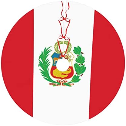 Saia da árvore de Natal, bandeira de 30-48 polegadas de tapete do Peru Tree for Christmas Decorações de