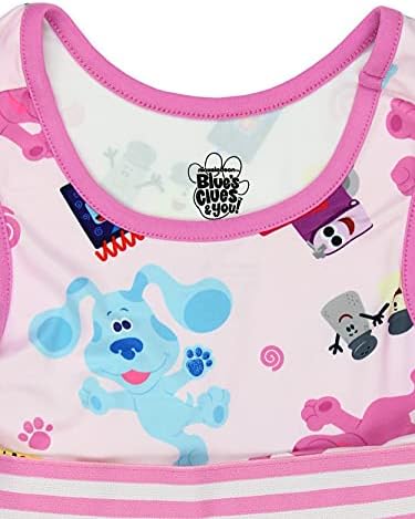 Pistas de Nickelodeon Blue e You Baby Toddler Girls Fit and Flare Ultra Soft Dress