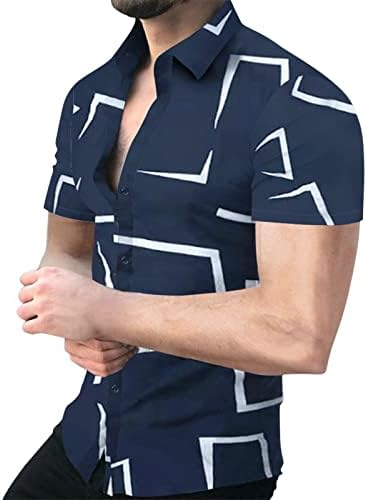 Zdfer 2022 Novas camisas masculinas, designer de verão Button Sleeve Button Down Down Down Down