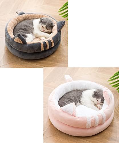 Cama de gato semi -fechada - cama de cachorro Donut - Mat Cushion Bed Color 6 House for Dog Cat Pet Supply