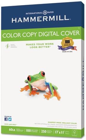 Hammermill - Copier Digital Cover Stock, 60 libras, 17 x 11, branco, 250 folhas 12255-6 (DMI PK