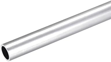 UXCELL 6061 Tubo redondo de alumínio de 12 mm OD 10mm Tubulação de tubo de comprimento interno de 250 mm de comprimento