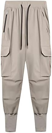 Calça khaki casual casual kingaoggo masculino slim harema calça elástica da cintura