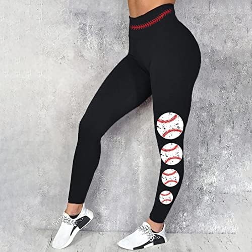 Calças de ioga de lensse para mulheres de cintura alta elástica Slim Fit Bootcut Sports Impresso Exercício