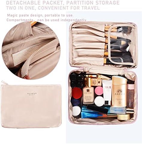 Bolsa de maquiagem exgox Bag de cosméticos para feminino Bolsa de maquiagem de viagem cosmética