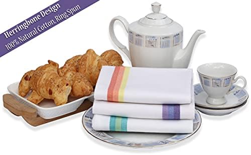 Toalhas de cozinha Zoyer - toalhas de prato de cotonete algodão - toalhas de chá de 15 x 25 polegadas