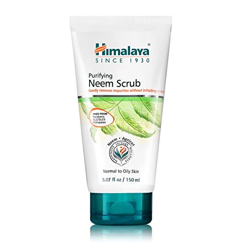 Himalaia Purificando Scrub para uma limpeza profunda para reduzir a acne e remover a pele morta,