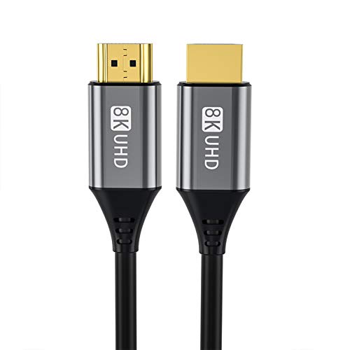 AIELOAR 8K HDMI 2.1 CABO, Ultra de alta velocidade 48Gbps 7680p EARC HDR HDCP HDMI 2.1 Cabo para trás compatível com 4K 2K para série PS5/PS4/Xbox x/Switch （5m/16ft）