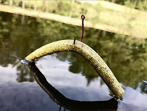Yum Dinger clássico worm clássico para todos os fins de fins de plástico de plástico -pesca de pesca, 8 contagem