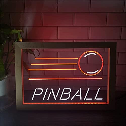 DVTEL Pinball LED NEON SIGN, decoração de clube personalizado Luzes noturnas USB Luzes de neon