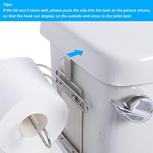 Tqvai sobre o tanque de papel higiênico Ponto de papel para o tecido do banheiro, acabamento cromado
