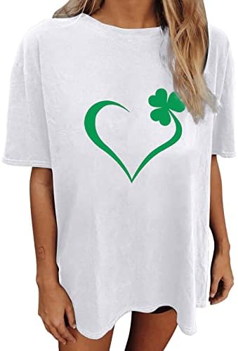 2023 Camisas do dia de St. Patrick para feminino Casual Gnomos de manga curta Casual Túnica de túnica de túnica
