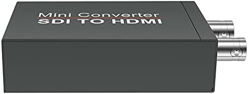 SDI para HDMI Video Mini Converter com incorporador de áudio, adaptador SDI para HDMI para sd-sd-sdi, hd-sdi e 3g-sdi sinais sdi loopout com fonte de alimentação de alimentação