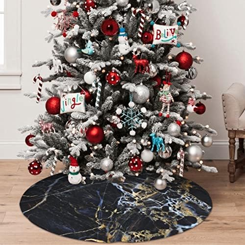 Saia de árvore de Natal impressa em mármore colorido 48 para decoração de festa de férias de Natal