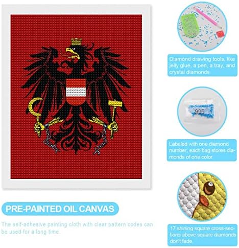 Símbolo Nacional da Áustria Kits de pintura de diamante personalizados Imagine a imagem de arte