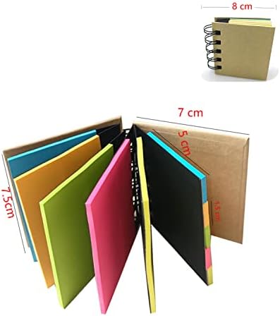 RHAWOM 12 blocos no bloco de notas em espiral, 3 x 3,5 mini caderno de capa dura, com notas variadas ， 2 x 3 polegadas