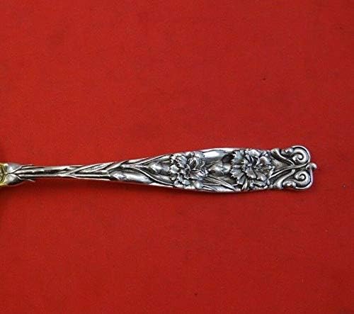 Whiting Sterling Silver Berry Spoon Gold lavado 8 3/8 Servindo talheres