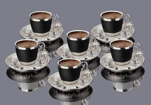 ZHSGV 12 peças xícaras de café turco porcelana expresso de porcelana