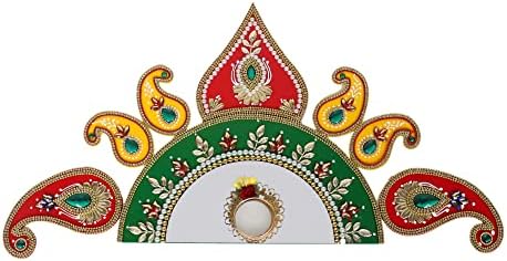 ITIHA® Half Border acrílico Rangoli Decoração indiana para decoração de parede, piso e mesa para