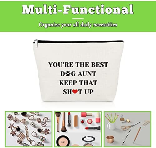 Dog tia Gifts Dog Makeup Bag Dog Lover Gifts For Women Animal Rescue Gifts Para dono de cachorro Amante animal Presentes