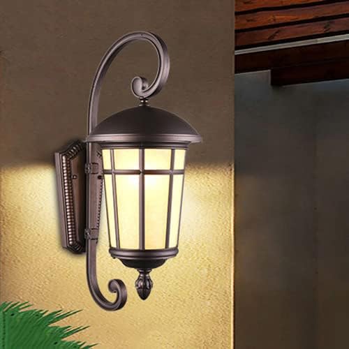 Lanterna de parede de parede externa JadSsox Acenda de luminária de aranha de parede vintage,