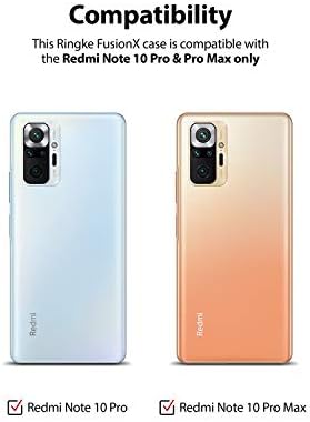 Ringke Fusion -X Compatível com Redmi Note 10 Pro Caso, Redmi Nota 10 Pro Max Cober