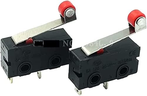 Micro switches 10pcs Novo braço de alavanca micro rolante normalmente abre o interruptor limite de fechamento