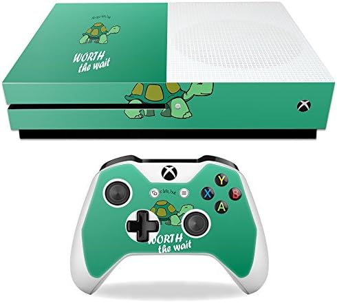 MightySkins Skin Compatível com Microsoft Xbox One S - Tartaruga tardia | Tampa protetora, durável