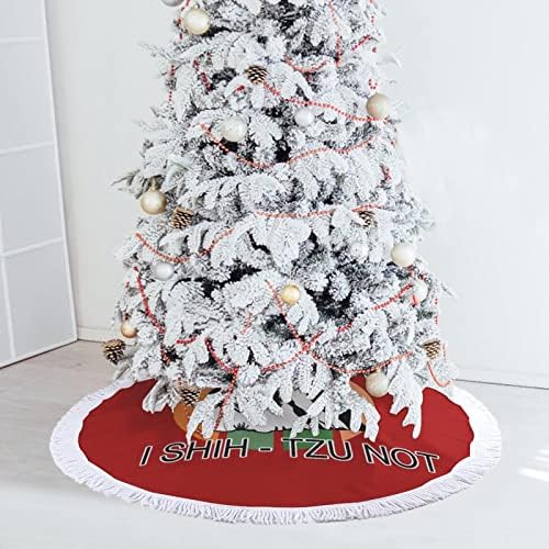 I Shih- Tzu Não saia de árvore de Natal Ornamentos de peste da árvore da árvore para decorações