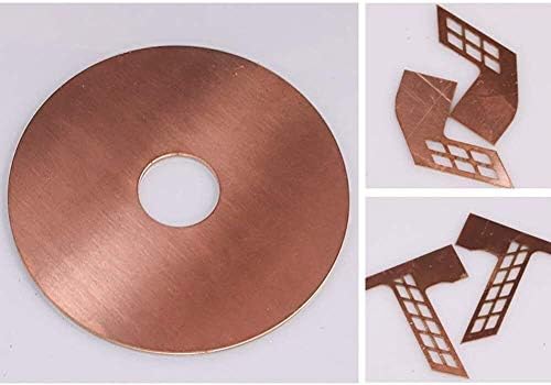Zhengyyuu Brass Placa de cobre Folha de cobre 99,9% Cu Placa de papel alumínio