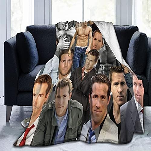 Ryan Reynolds macio e confortável Lão quente cobertor para sofá, cama, joelheira de escritório, cobertor de bed