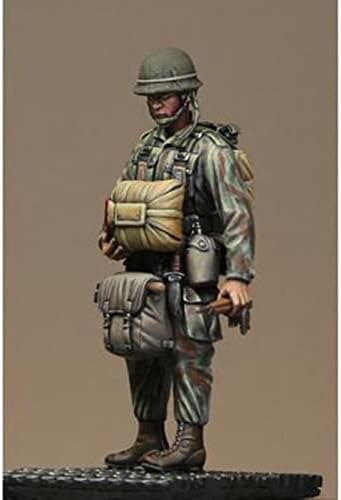 Goodmoel 1/24 75mm kit de modelo de resina de comando soldado de comando nos EUA / soldado sem folhas