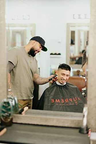 Supremo Trimmer Barber Cape Professional Hair Style Capa à prova d'água, barbeiro de salão ou uso doméstico