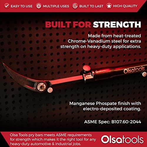 OLSA Tools Barra ajustável barra | Ângulos ajustáveis ​​e comprimento extensível de 13,3 -18,5 | Barra