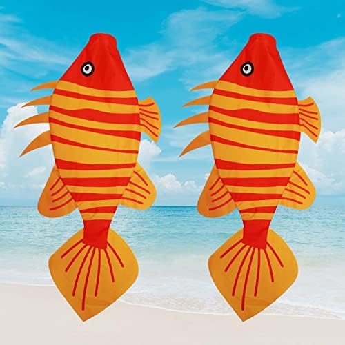 THQZLH RED FISH WELD SOCK - Windsock durável ao ar livre para decoração e diversão