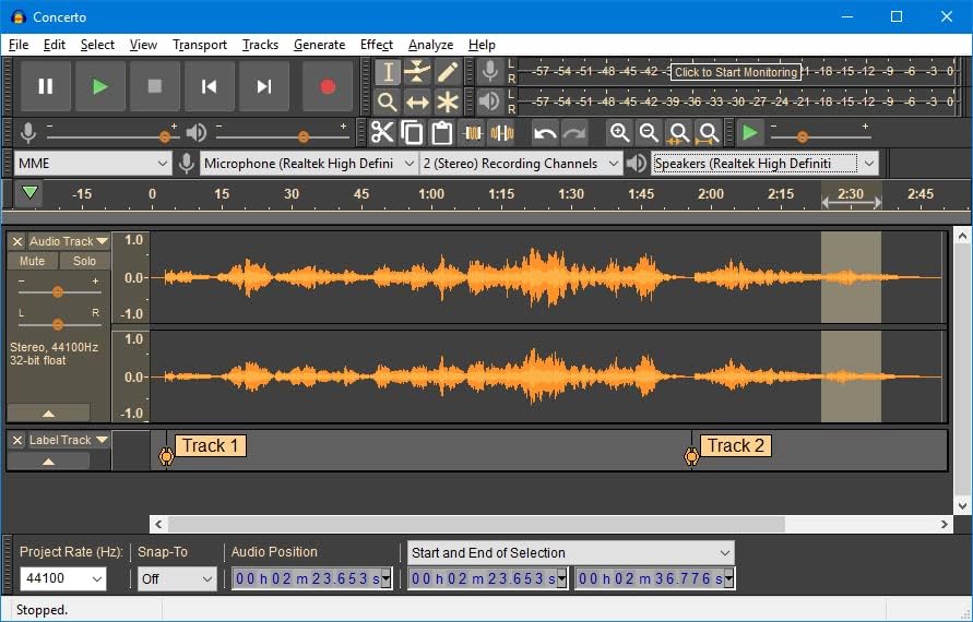 Audacity® 2023 mais recente do software Professional Pro Audio Music Recording Editing for Win 10,8,7,*