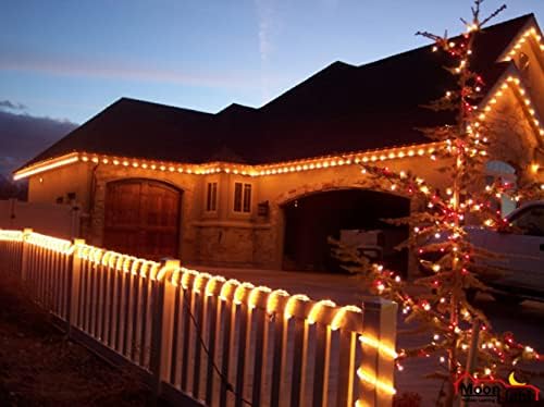 Luzes LED Wisada, luzes de corda de 5m/16,4 pés, LEDs de alto brilho de 110V com jaqueta PVC clara,