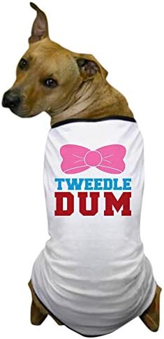 Cafepress Tweedle Dee Combinando a camiseta gráfica engraçada camiseta de cachorro Camiseta de cachorro,