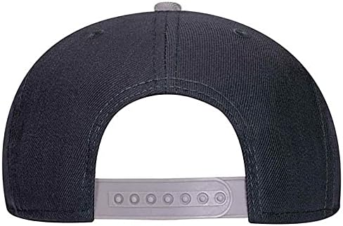 Mistura de lã Fane Ashen 6 painel Snapback Flat Bill Hat Two Tone