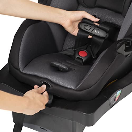 Evenflo litemax 35 assento de carro infantil, leve, uso estendido, bloqueio de cinto, alça ergonômica