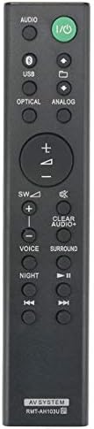 RMT-AH103U Controle remoto da barra de som de substituição aplicável à Sony Soundbar HT-CT80 SA-CT80