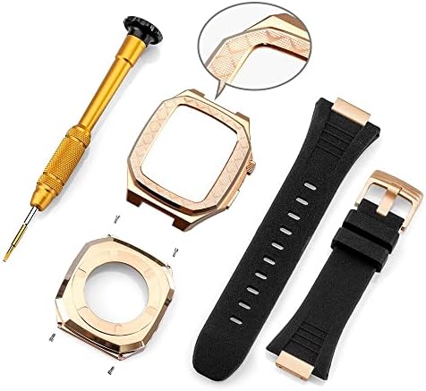 Bholsa Modification Kit Metal Molipel para Apple Watch 8 7 6 5 4 42mm 44mm 45mm Moda
