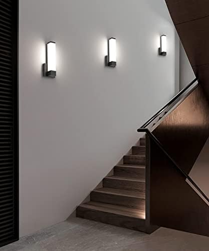 7DEGOBII Luzes de parede diminuídas para o quarto moderno preto led de corredores de correio interno Belrafamento