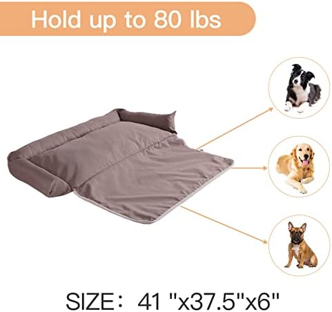 Sofá de sofá -tapa de cachorro sofá de cama para cães para protetor de móveis, tapetes de cama de cachorro com